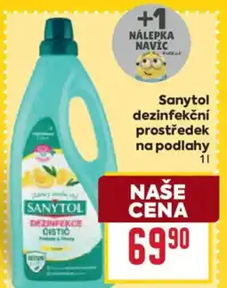 Billa Sanytol dezinfekční prostředek na podlahy nabídka
