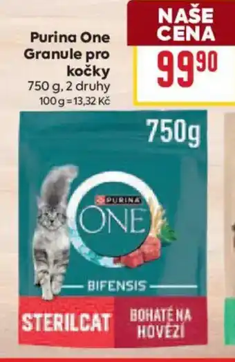 Billa Purina One Granule pro kočky nabídka