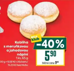 Billa Kobliha s meruňkovou a jahodovou náplní nabídka