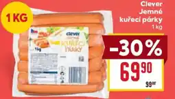Billa Clever Jemné kuřecí párky nabídka