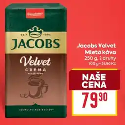 Billa Jacobs Velvet Mletá káva nabídka