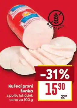 Billa Kuřecí prsní šunka nabídka