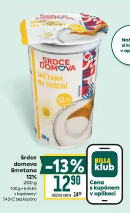 Billa Srdce domova Smetana 12% nabídka