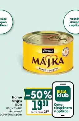 Billa Hamé Májka nabídka