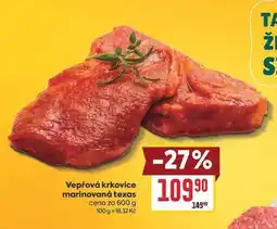 Billa Vepřová krkovice marinovaná texas cena za nabídka