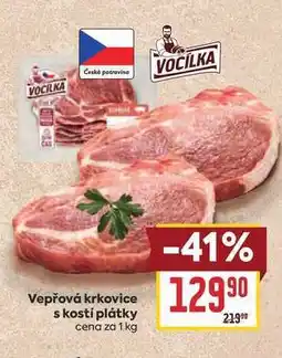 Billa Vepřová krkovice s kostí plátky cena za nabídka