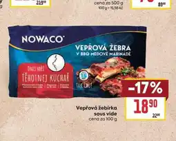 Billa Vepřová žebírka sous vide cena za nabídka