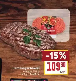 Billa Hamburger hovězí cena za nabídka