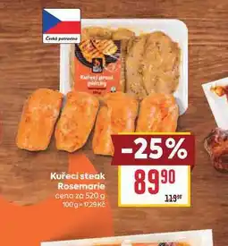 Billa Kuřecí steak Rosemarie cena za nabídka