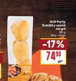Billa Grill Party Dukátky uzené na gril nabídka