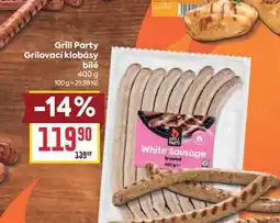 Billa Grill Party Grilovací klobásy bílé nabídka