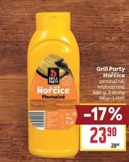 Billa Grill Party Hořčice plnotučná. hrubozrnná nabídka