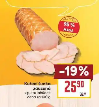Billa Kuřecí šunka zauzená z pultu lahůdek cena za nabídka
