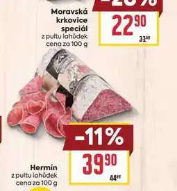 Billa Hermín z pultu lahůdek cena za nabídka