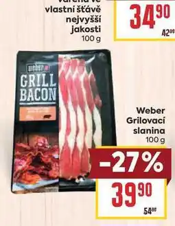 Billa Weber Grilovací slanina nabídka