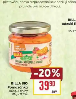 Billa BILLA BIO Pomazánka nabídka