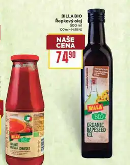 Billa BILLA BIO Řepkový olej nabídka