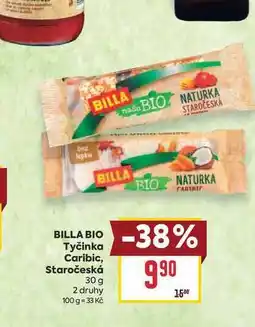 Billa BILLA BIO Tyčinka Caribic, Staročeská nabídka