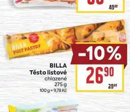 Billa BILLA Těsto listové chlazené nabídka
