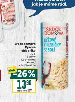 Billa Srdce domova Rýžové chlebíčky nabídka