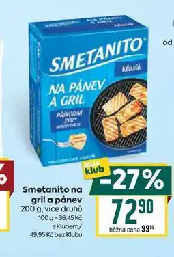 Billa Smetanito na gril a pánev nabídka