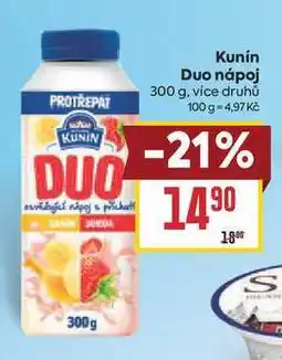 Billa Kunín Duo nápoj nabídka