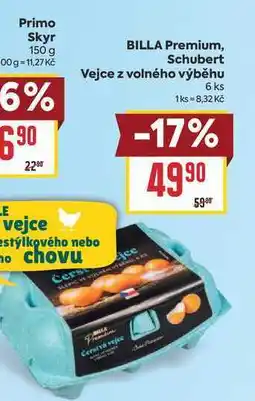 Billa BILLA Premium, Schubert Vejce z volného výběhu 6ks nabídka
