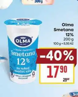 Billa Olma Smetana 12% nabídka