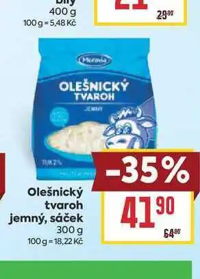 Billa Olešnický tvaroh jemný, sáček nabídka