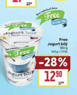 Billa Free Jogurt bílý nabídka