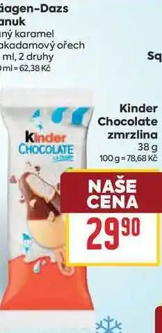 Billa Kinder Chocolate zmrzlina nabídka