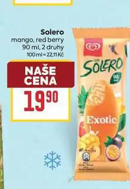Billa Solero mango, red berry nabídka