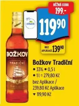 Albert Božkov Tradiční nabídka