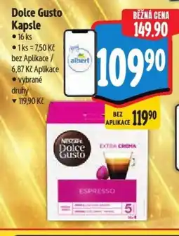 Albert Dolce Gusto Kapsle nabídka