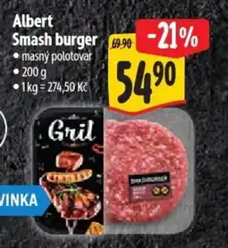 Albert Albert Smash burger nabídka