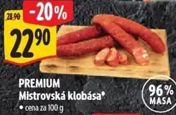Albert PREMIUM Mistrovská klobása nabídka
