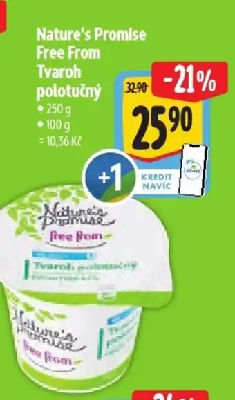 Albert Nature's Promise Free From Tvaroh polotučný nabídka