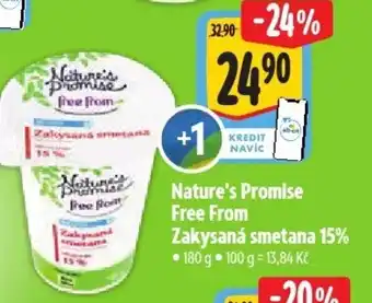 Albert Nature's Promise Free From Zakysaná smetana 15% nabídka