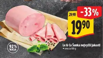 Albert Le & Co Šunka nejvyšší jakosti nabídka