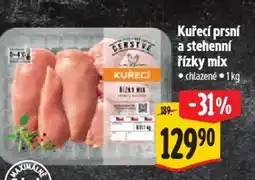 Albert Kuřecí prsní a stehenní řízky mix nabídka