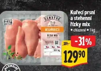 Albert Kuřecí prsní a stehenní řízky mix nabídka
