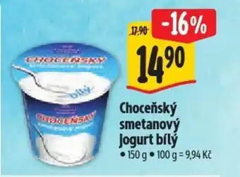 Albert Choceňský smetanový jogurt bílý nabídka