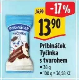 Albert Pribináček Tyčinka s tvarohem nabídka