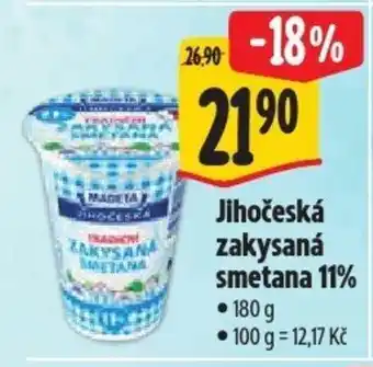 Albert Jihočeská zakysaná smetana 11% nabídka