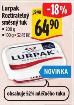 Albert Lurpak Roztíratelný směsný tuk nabídka