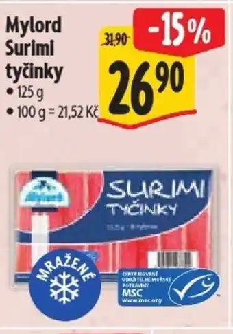 Albert Mylord Surimi tyčinky nabídka