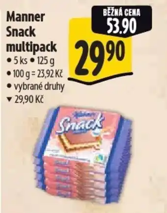 Albert Manner Snack multipack nabídka