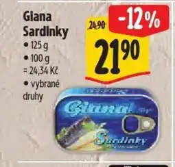 Albert Giana Sardinky nabídka