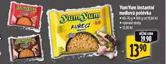 Albert Yum Yum Instantní nudlová polévka nabídka
