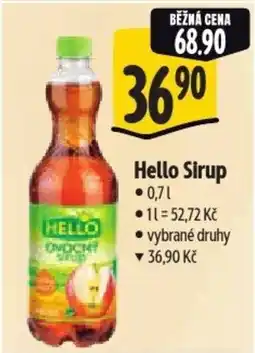 Albert Hello Sirup nabídka